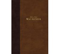 NBLA Biblia de Estudio MacArthur, Leathersoft, Café, Interior a dos colores