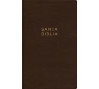 Nbla, Santa Biblia, Ultrafina, Letra Grande, Leathersoft, Café, Palabras de Jesús En Rojo