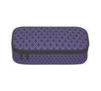 NBMghn Estuche con diseño de loto morado, organizador de bolígrafos multiusos, bolsa de papelería, bolsa de cosméticos de maquillaje, Mansión encantada, Talla única, Mochila escolar