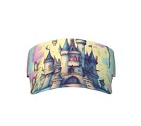 NBMghn Gorra de béisbol unisex con estampado de tormenta de rayo para adultos, perfecta para actividades al aire libre, viajes y deportes, Castillo de cuento de hadas, Talla única