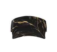 NBMghn Gorra de béisbol unisex con estampado de tormenta de rayo para adultos, perfecta para actividades al aire libre, viajes y deportes, Mármol de oro negro., Talla única
