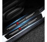 NBONNXML 4 Piezas Pegatinas Protective de Umbral de Puerta, para Peugeot 307 2004-2007 Decoración para estribos de Coche Anti Deslizante Desgaste Pedal Pegatinas,B