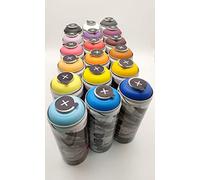 NBQ Pro Mate Pintura en Aerosol de Baja Presión 400 ml para Graffiti Street Art Mural Colores Populares (18)