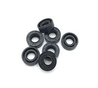 NBR Eje del sello de aceite Tc recubierto de goma del sello de aceite de doble labio, 5X15X6mm 2pcs