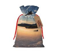 NBRIEU Bolsa de regalo con estampado de aviones de combate de aviones, trae un cordón, bolsa de regalo reutilizable para fiestas, bodas