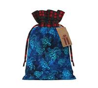NBRIEU Bolsa de regalo reutilizable con estampado de tortuga marina, para fiestas de Navidad, bodas
