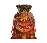 NBRIEU Gears Clock - Bolsa de regalo con diseño de siglo de bronce, trae un cordón, bolsa de regalo reutilizable para fiestas, bodas