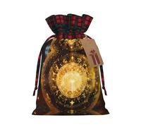 NBRIEU Gears Clock - Bolsa de regalo reutilizable con estampado de siglo de bronce, para fiestas de Navidad, bodas
