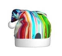 NBRIEU Gorro de Navidad con estampado de tubo de ensayo de química, suministros y regalos de fiesta de Año Nuevo