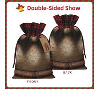 NBRIEU Lights Hit The Brick - Bolsa de regalo reutilizable para fiestas de Navidad, bodas