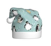 NBRIEU Sombrero de Navidad con estampado de copo de nieve y globo de pingüino, suministros y regalos de fiesta de Año Nuevo