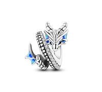 Nbsameng - pandora colgante dragón, plata de ley 925 con colgante de circonita cúbica 5A, pandora y brazalete europeo dragón, caja de joyería