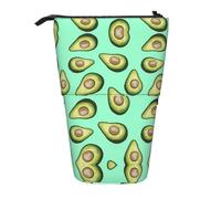 Nbtghga Estuche organizador de lápices con estampado de aguacate y frutas tropicales frescas, Black, Talla única