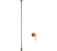 NBTRXWAFR Grifo de Lavabo de Goteo de Techo Grifos de Lavabo Montados en la Pared de una Sola manija Grifos de Lavabo de baño de latón Caliente y frío Mezcladores Grifo Colgante,Oro