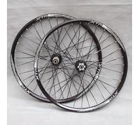 NBTRXWAFR Juego De Ruedas 26 27.5 29 Pulgadas Ruedas De Bicicleta MTB Cojinetes De Freno De Disco Bujes Bicicleta De Montaña Llantas De Aluminio Cassette 32H 8-11 Velocidades QR,Negro,26inch