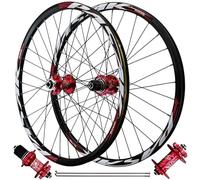 NBTRXWAFR Juego de Ruedas MTB 26/27.5/29 Pulgadas, Llanta de Aleación de Aluminio HG Rodamiento Sellado 142Mm Eje Pasante 32H Llanta para Cassette de 7-12 Velocidades,Thru axle Pair,26inch