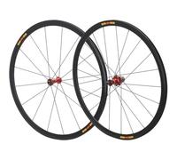 NBTRXWAFR Llanta De Bicicleta De 40/50 Mm 700C De Aleación De Aluminio Juego De Ruedas De Bicicleta De Carretera Freno De Llanta Juego De Ruedas Rueda Trasera Rueda Delantera Radios 16/21,Rojo,40mm