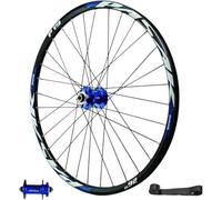 NBTRXWAFR MTB Juego De Ruedas 26/27.5/29 Pulgadas Freno De Disco 142Mm Eje Pasante HG Sealed Bearing Buje Bicicleta Rueda Delantera Rueda Trasera Llanta para Cassette 7-11 Velocidades,Qr Front,26inch