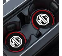 NBVGFGDF 2 Piezas Coche Posavasos, para MG HS MG3 MG5 MG6 MG7 ZS GS Silicona Posavasos Coche Antideslizante Portavasos Alfombrilla Accesorios Interiores