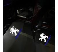 NBVGFGDF Coche Luces Bienvenida, para Peugeot 3008 GT Line 2018-2022 Proyector Luz Puerta Auto Inalámbrico, LED Porte Auto Luci di ingresso, luz de Bienvenida Coche,A-2pcs