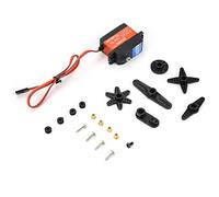 NBVGHPSRW Servo Digital de Engranaje metálico Impermeable de 180° y Alto par para Camiones RC de Corta Distancia a Escala 1/10 y 1/8, Compatible con Futaba, JR y Hitec, 24 kg·cm a 6 V, con
