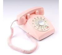 NBVOKLEAD Teléfono clásico Retro con pulsador, teléfono de marcación Retro, Timbre Tradicional para decoración de hogar, Hotel y Oficina