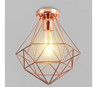NBYGSC 1 Pack,Semi Flush Mount Ceiling Light,Nordic Minimalist Style Flush Mount Fixture,E26 Base American Retro Recessed Ceiling Lamp, 11.8in Chandelier Lamp Shade,for Living Room,Bedroom