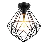 NBYGSC 1 Pack,Semi Flush Mount Ceiling Light,Nordic Minimalist Style Flush Mount Fixture,E26 Base American Retro Recessed Ceiling Lamp, 11.8in Chandelier Lamp Shade,for Living Room,Bedroom