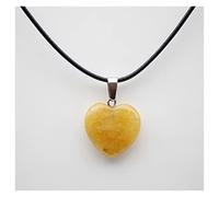 NBYGSC 20mm Natural Stone Heart Pendant Quartz Crystal Agates Turquoises Malachite Stone for Jewelry Making Necklace Pendant Decoration Stone Colleion (Color : No.28)