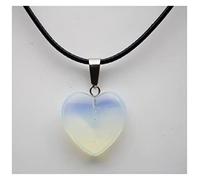 NBYGSC 20mm Natural Stone Heart Pendant Quartz Crystal Agates Turquoises Malachite Stone for Jewelry Making Necklace Pendant Decoration Stone Colleion (Color : No.16)
