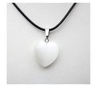 NBYGSC 20mm Natural Stone Heart Pendant Quartz Crystal Agates Turquoises Malachite Stone for Jewelry Making Necklace Pendant Decoration Stone Colleion (Color : No.22)
