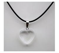 NBYGSC 20mm Natural Stone Heart Pendant Quartz Crystal Agates Turquoises Malachite Stone for Jewelry Making Necklace Pendant Decoration Stone Colleion (Color : No.27)