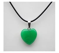 NBYGSC 20mm Natural Stone Heart Pendant Quartz Crystal Agates Turquoises Malachite Stone for Jewelry Making Necklace Pendant Decoration Stone Colleion (Color : No.25)