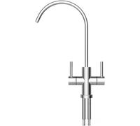 NBYGSC 360° Rotatable Brushed Sink Faucet with Drinking Water Filter Reverse Osmosis Compatible Tap for Home Kitchen Use