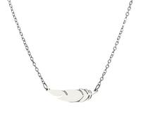 NBYGSC 925 Sterling Silver Feather Feather Necklaces For Women Girls, Minimalist Feather Choker Necklace - Necklace For Men, Arrow Feather Necklace, Dream Catcher Necklaces For