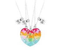 NBYGSC 925 Sterling Silver Magnetic Necklace For Women and Men, Half Heart Pendant Lover Heart Necklace Best Friends Pendant Necklace Magnetism Couple, Connecting Necklace, Bestie Necklace