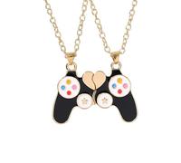 NBYGSC 925 Sterling Silver Magnetic Necklace For Women and Men, Set Cute Magnetic Koala Bear Pendant, Cute Love Splicing Stickman Couple, Magnet Necklaces Broken Heart, Connecting Necklace