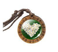 NBYGSC 925 Sterling Silver Patricks Day Necklaces For Women and Men, Classic Patrick Day Shamrock Four-Leaf Wooden Necklace Glass, Patricks Day Beads Bulk, Green Bead Necklace