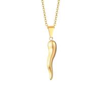 NBYGSC 925 Sterling Silver Protection Charm Italian Horn Necklace For Women Men, Talisman Necklace - Lucky Italian Horn Charm, Chili Pepper Necklace, Italian Pepper Necklace For