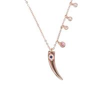 NBYGSC 925 Sterling Silver Protection Charm Italian Horn Necklace For Women Men, Talisman Necklace - Lucky Italian Horn Charm, Chili Pepper Necklace, Italian Pepper Necklace For