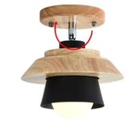 NBYGSC American Retro Semi Flush Mount Ceiling Light, Balck Metal Chandelier Lamp Shade, Aisle E26 Base Adjustable Direction Close To Ceiling Lighting Fixture, For Corridor Cloakroom Balcony Lantern