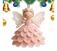 NBYGSC Angel Ornaments - Handmade Yarn Toy Decorations | Angel Ornament Crochet Kit for Men Women Child Boy Girl Beginner Craft | Perfect Christmas Birthday Holiday Home Tree Decoration | Fun and