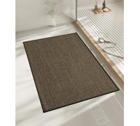 NBYGSC Bathroom Rugs Mat 24x17 Ultra Thin Non Slip Bath Mat Small Quick Dry Absorbent Bath Mat for Bathroom Floor (Brown 24"x17")
