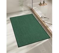 NBYGSC Bathroom Rugs Mat 24x17 Ultra Thin Non Slip Bath Mat Small Quick Dry Absorbent Bath Mat for Bathroom Floor (Green 24"x17")