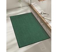 NBYGSC Bathroom Rugs Mat 32x17 Ultra Thin Non Slip Bath Mat Quick Dry Absorbent Bath Mat for Bathroom Floor (Green 32"x17")