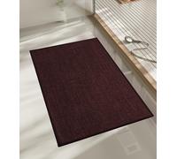 NBYGSC Bathroom Rugs Mat 32x17 Ultra Thin Non Slip Bath Mat Quick Dry Absorbent Bath Mat for Bathroom Floor (Dark Purple 32"x17")