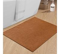 NBYGSC Bathroom Rugs Mat 36x24 Ultra Thin Non Slip Bath Mat Large Quick Dry Absorbent Bath Mat for Bathroom (Orange 36"x24")