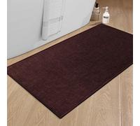 NBYGSC Bathroom Rugs Mat 47x24 Ultra Thin Non Slip Bath Mat Large Quick Dry Absorbent Bath Mat for Bathroom Floor (Dark Purple 47"x24")
