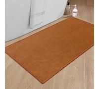 NBYGSC Bathroom Rugs Mat 47x24 Ultra Thin Non Slip Bath Mat Large Quick Dry Absorbent Bath Mat for Bathroom (Orange 47"x24")