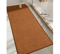 NBYGSC Bathroom Rugs Mat 59x17 Ultra Thin Bath Rug Non Slip Runner Quick Dry Absorbent Bath Mat for Bathroom (Orange 59"x17")